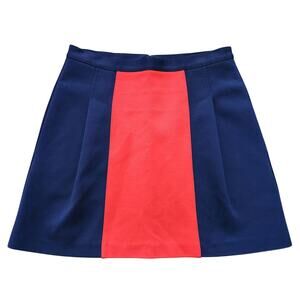 Club Monaco Mini Skirt Blue Red Size 0